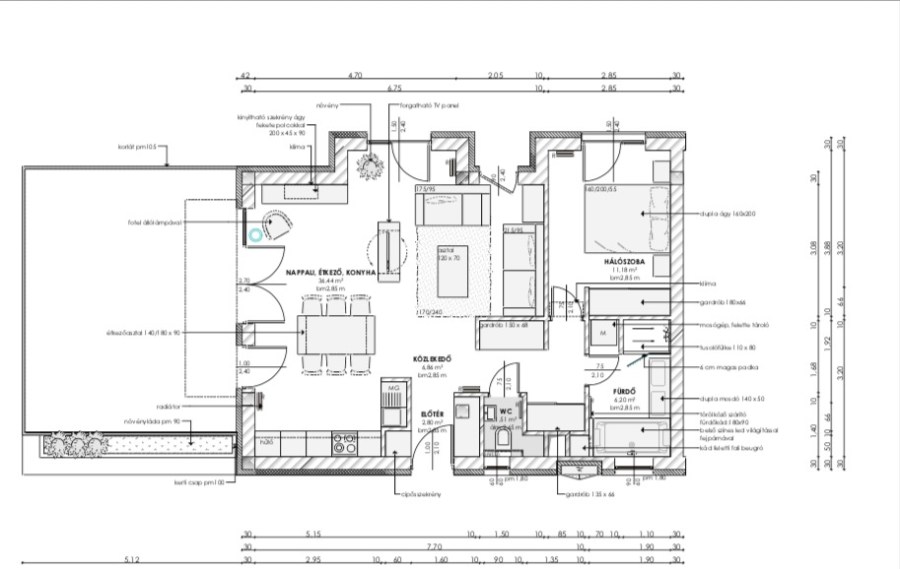 berendezési koncepcióterv